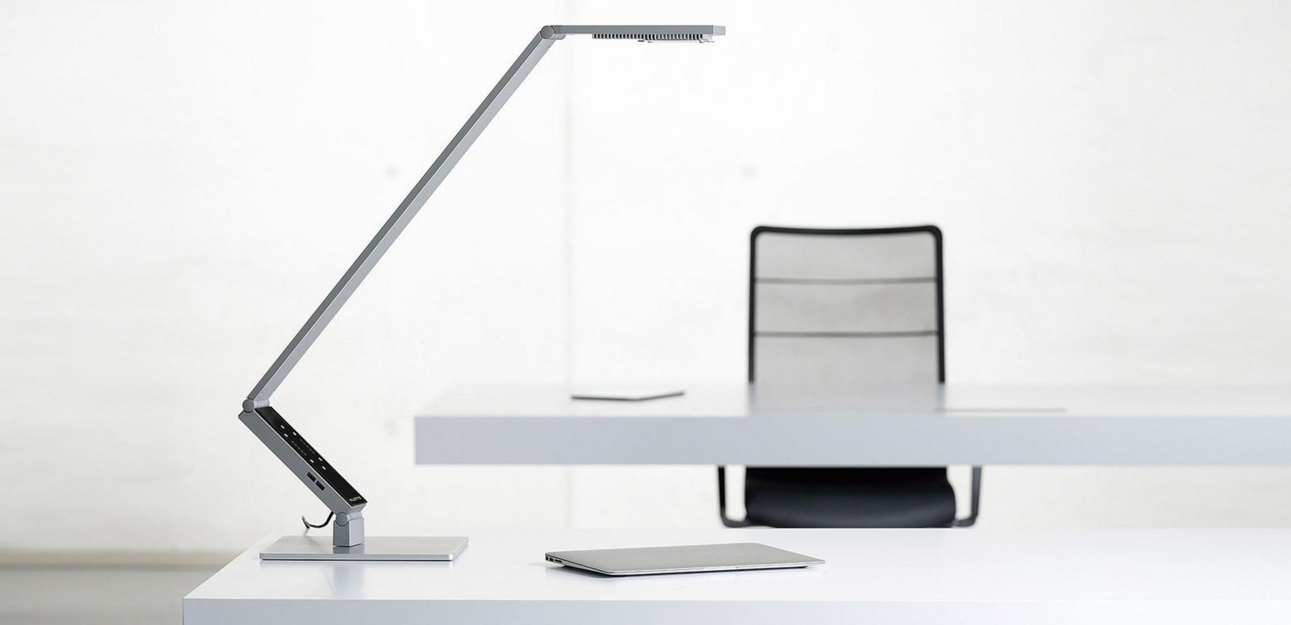 TABLE PRO | LUCTRA® Table office lamp. Desktop electric. Vector illustration